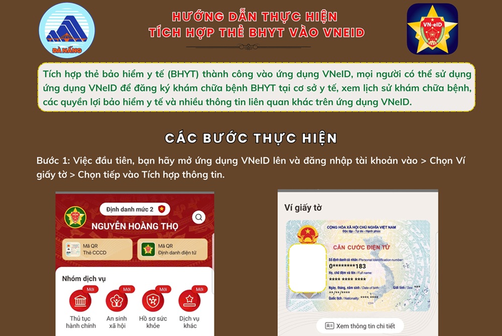 Infographic: Hướng dẫn tích hợp thẻ bảo hiểm y tế vào ứng dụng VNeID